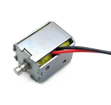คุณภาพ  Open Frame Solenoid Electromagnet with Adjustable Stroke and Copper Winding for 6V 9V 12V DC Applications โรงงาน