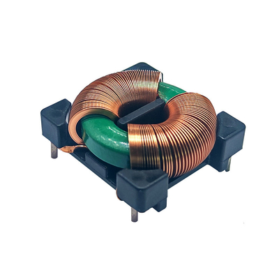ตัวเหนี่ยวนำกระแสไฟสูงแบบแบนลวดความเสถียรทางความร้อนที่ดีเยี่ยม Toroidal 35A 200uH