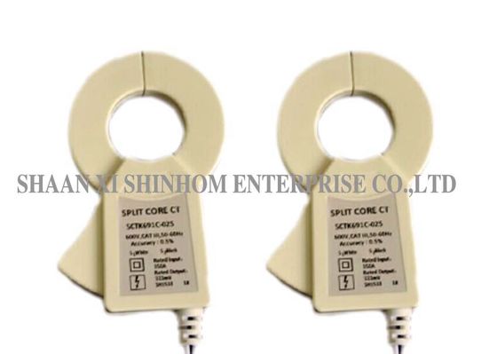 0 - 1000A Clamp เฟสเดียวบนหม้อแปลงกระแสแยกแกนที่ปิดล้อมสมบูรณ์