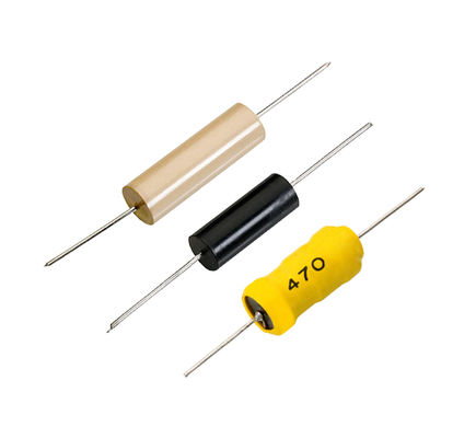 ความน่าเชื่อถือผ่านรูเหนี่ยวนำ Axial Power Inductor Wire Wound Construction