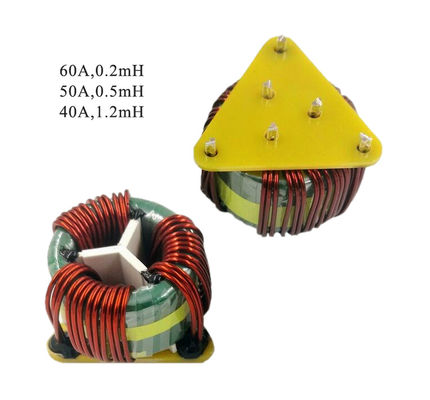 ลดเสียงรบกวน 100KHz 3 Winding Common Mode Choke