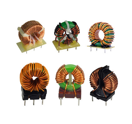 ตัวกรองคอยล์ 10kHz Toroidal Common Mode Choke พร้อมลวดเคลือบ