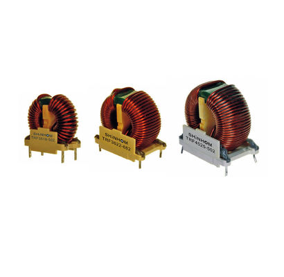 ตัวกรองคอยล์ 10kHz Toroidal Common Mode Choke พร้อมลวดเคลือบ