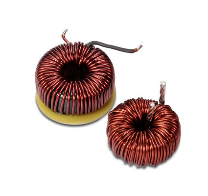 AC 2KV ลวดเคลือบ Toroidal Choke Coil Inductor ความต้านทานต่ำ