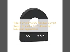 ประเภท B หรือ A 6mA/DC หน่วยตรวจจับกระแสเหลือ 16 X 40 X 11.5 X 48mm สําหรับการใช้งานในอุตสาหกรรม